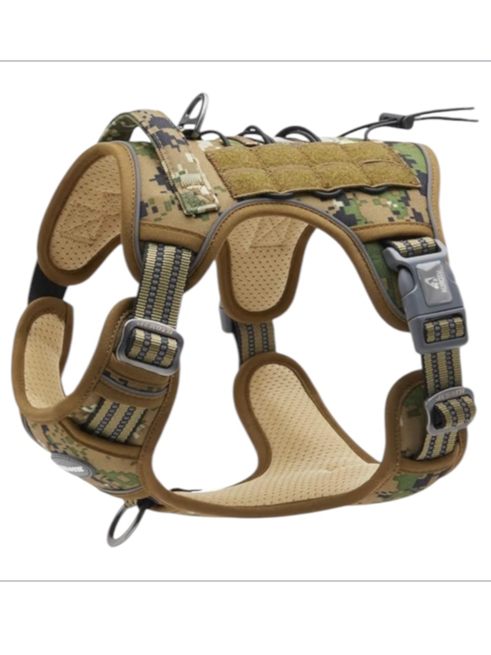 Auroth Tactical Dog Harness for Large Dogs No Pull Adjustable Reflective XL